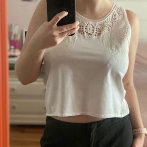 Zara W/B Collection Crop Tank Size Medium
